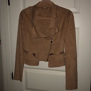 Tan Moto Jacket
